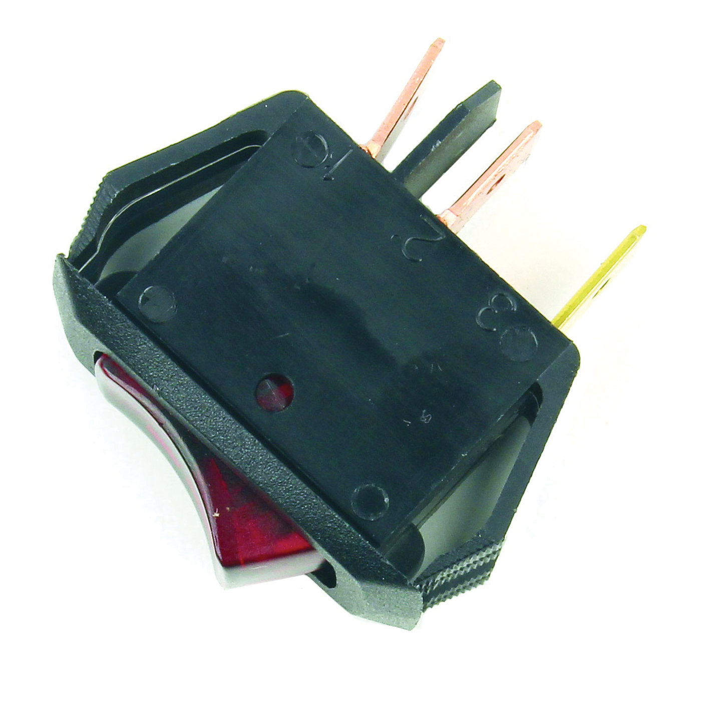 61032 Rocker Switch, 10/16 A, 125/250 V, SPST, Tab Terminal