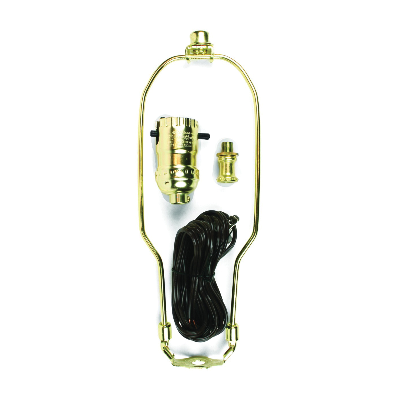60132 Lamp Kit, Brass, Polished Harp