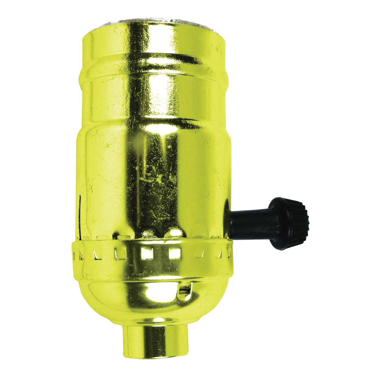 60409 Turn Knob Lamp Socket, 250 V, 250 W, Brass Housing Material