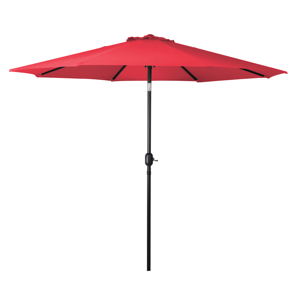 69867 Crank Umbrella, 92.9 in H, 107.9 in W Canopy, 107.9 in L Canopy, Round Canopy, Steel Frame