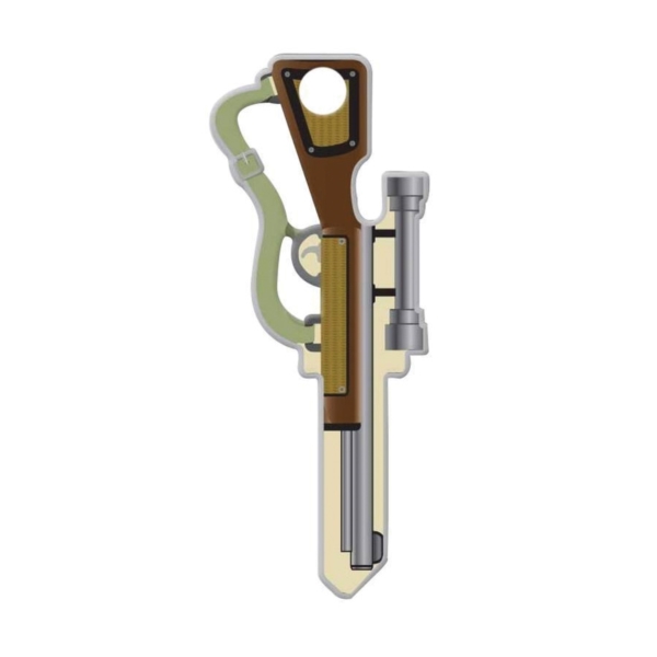 Lucky Line Key Shapes Series B118K Key Blank, Brass, Enamel, For: Kwikset Locks - 1