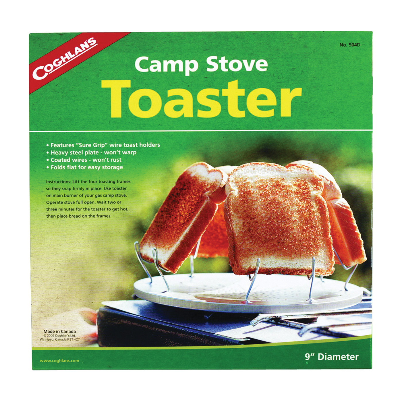 504D Camp Stove Toaster, Steel