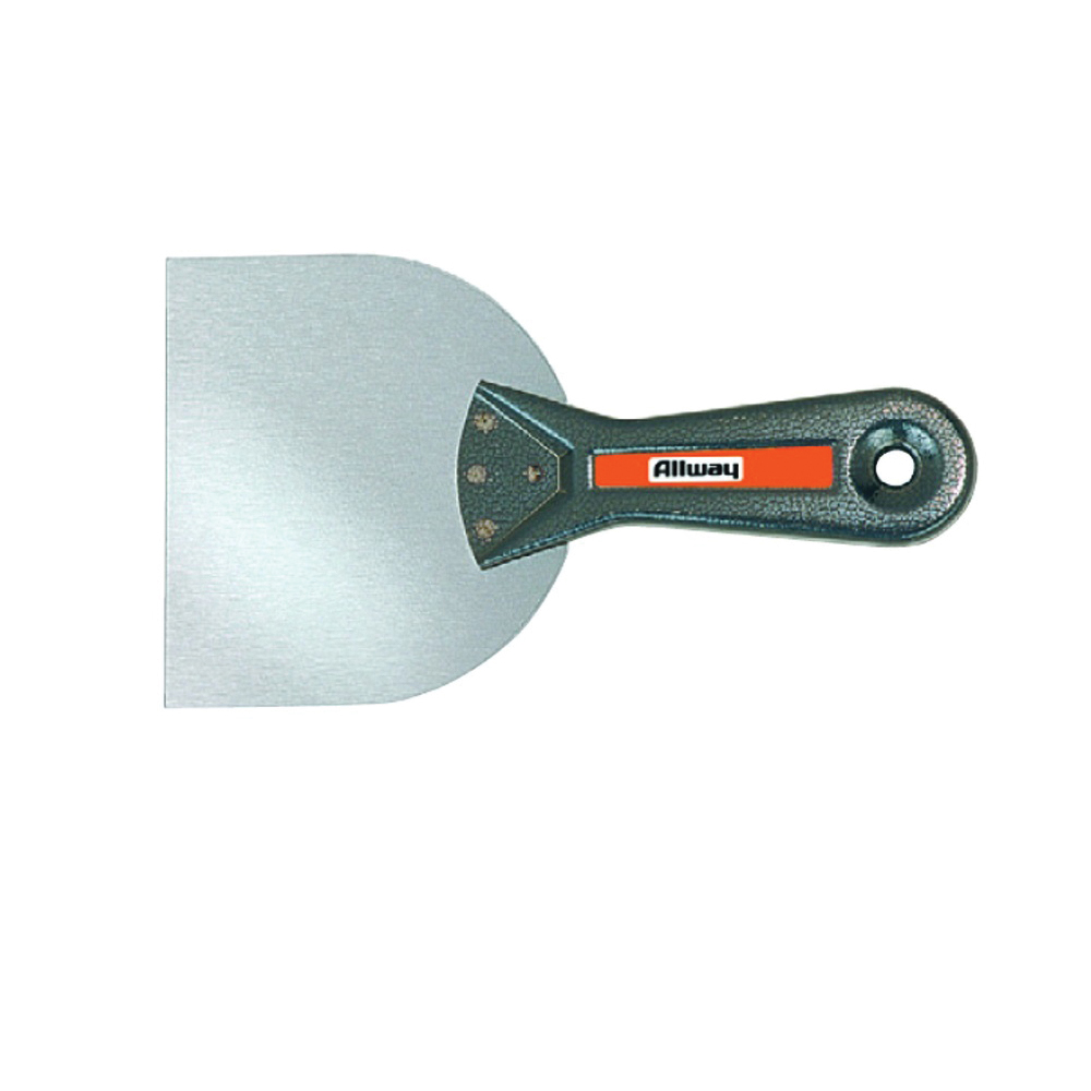 Allway Tools T45 Knife, 4-1/2 in W Blade, Steel Blade, Flexible Blade, Plastic Handle - 1