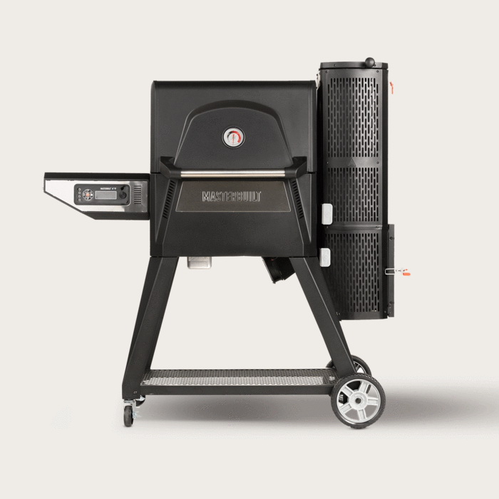 MB20040220 Digital Charcoal Grill and Smoker, 560 sq-in Primary Cooking Surface, Black, Steel Body