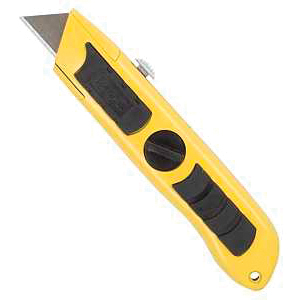 K2022 Utility Knife, 2-1/4 in L Blade, 3/4 in W Blade, Carbon Steel Blade, Non-Slip Grip Handle