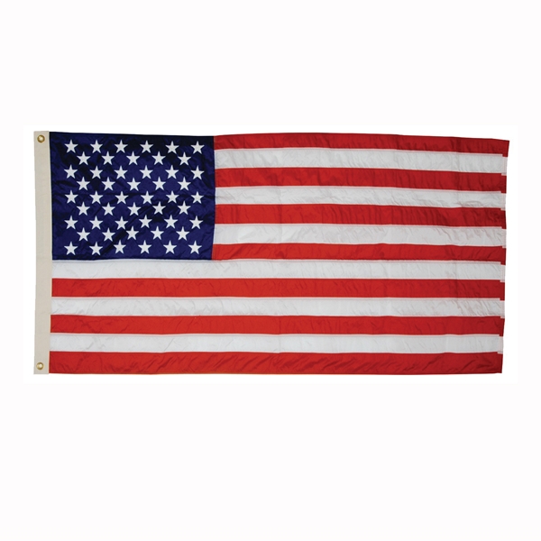 US4PN USA Flag, 4 ft W, 6 ft H, Nylon