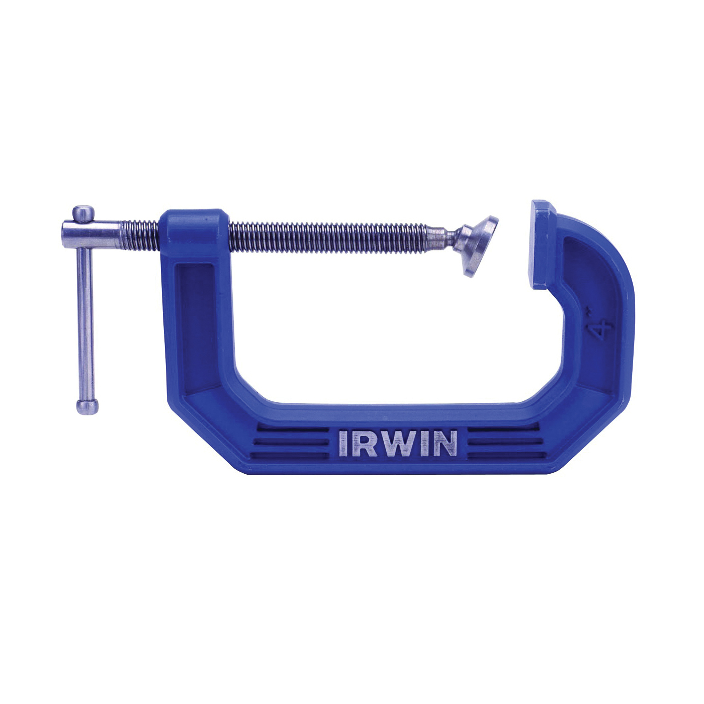 225108 C-Clamp, 900 lb Clamping, 8 in Max Opening Size, 4 in D Throat, Steel Body, Blue Body