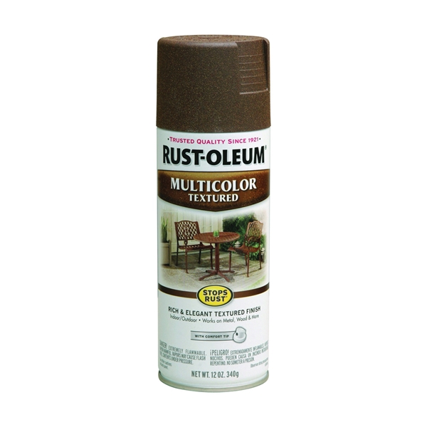 STOPS RUST 223523 Textured Spray Autumn Brown, Solvent-Like, Autumn Brown, 12 oz, Aerosol Can