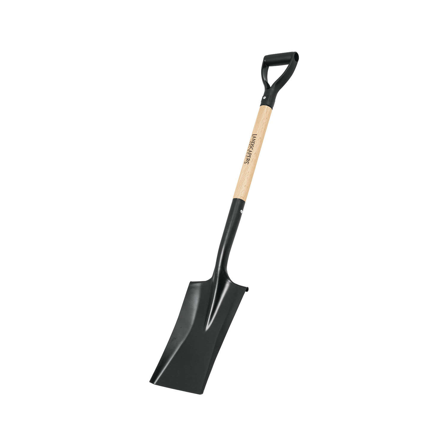 34449 Garden Spade Shovel, Steel Blade, Wood Handle, D-Shaped Handle, 28 in L Handle