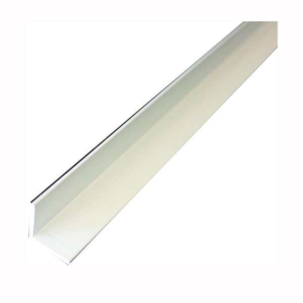 M-D 62141 Angle Stock, 1 in L Leg, 96 in L, 1/16 in Thick, Aluminum, Mill