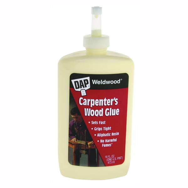 Weldwood 00491 Wood Glue, Yellow, 1 pt Bottle