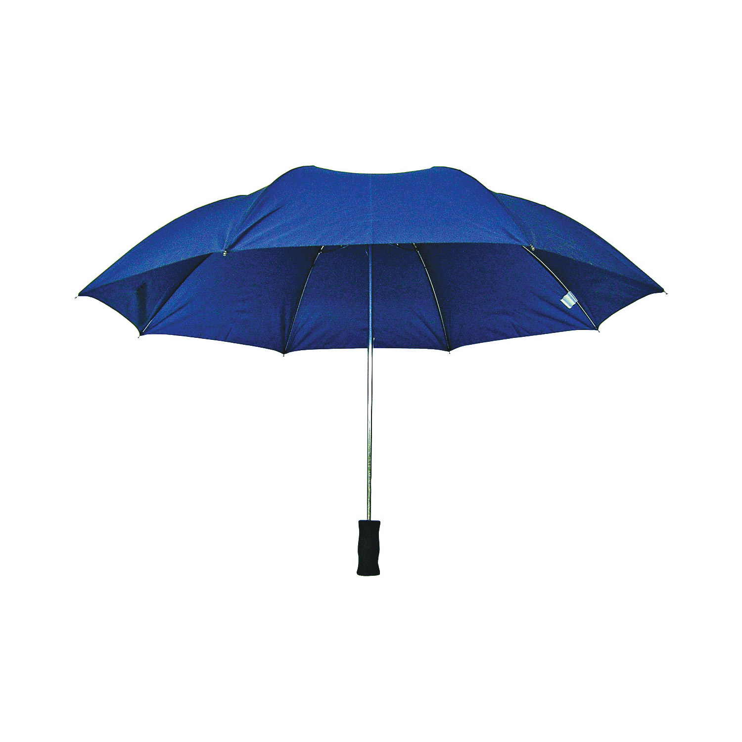 Compact Rain Umbrella, Nylon Fabric, Navy Fabric, 21 in