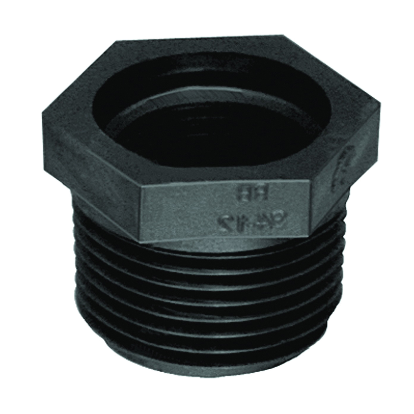 RB200-114P Reducing Pipe Bushing, 2 x 1-1/4 in, MPT x FPT, Black