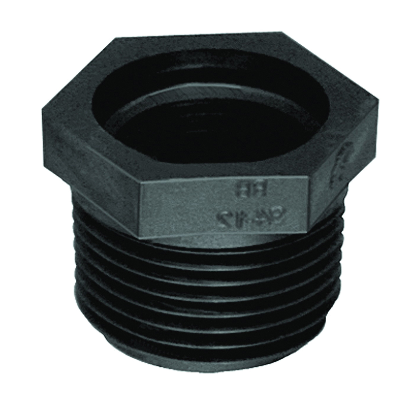RB200-112P Reducing Pipe Bushing, 2 x 1-1/2 in, MPT x FPT, Black