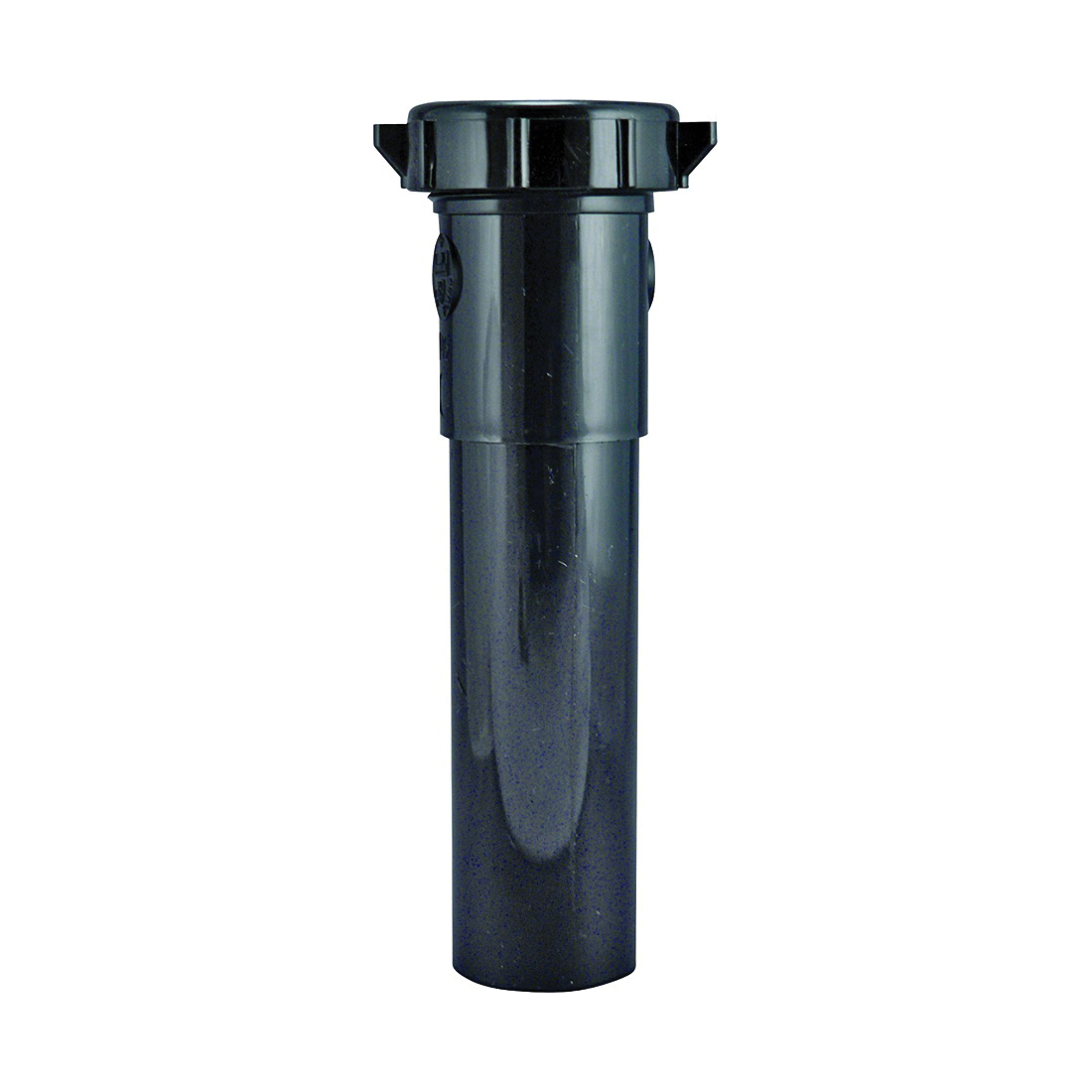 PP55-2B Pipe Extension Tube, 1-1/2 in, 6 in L, Slip-Joint, Plastic, Black