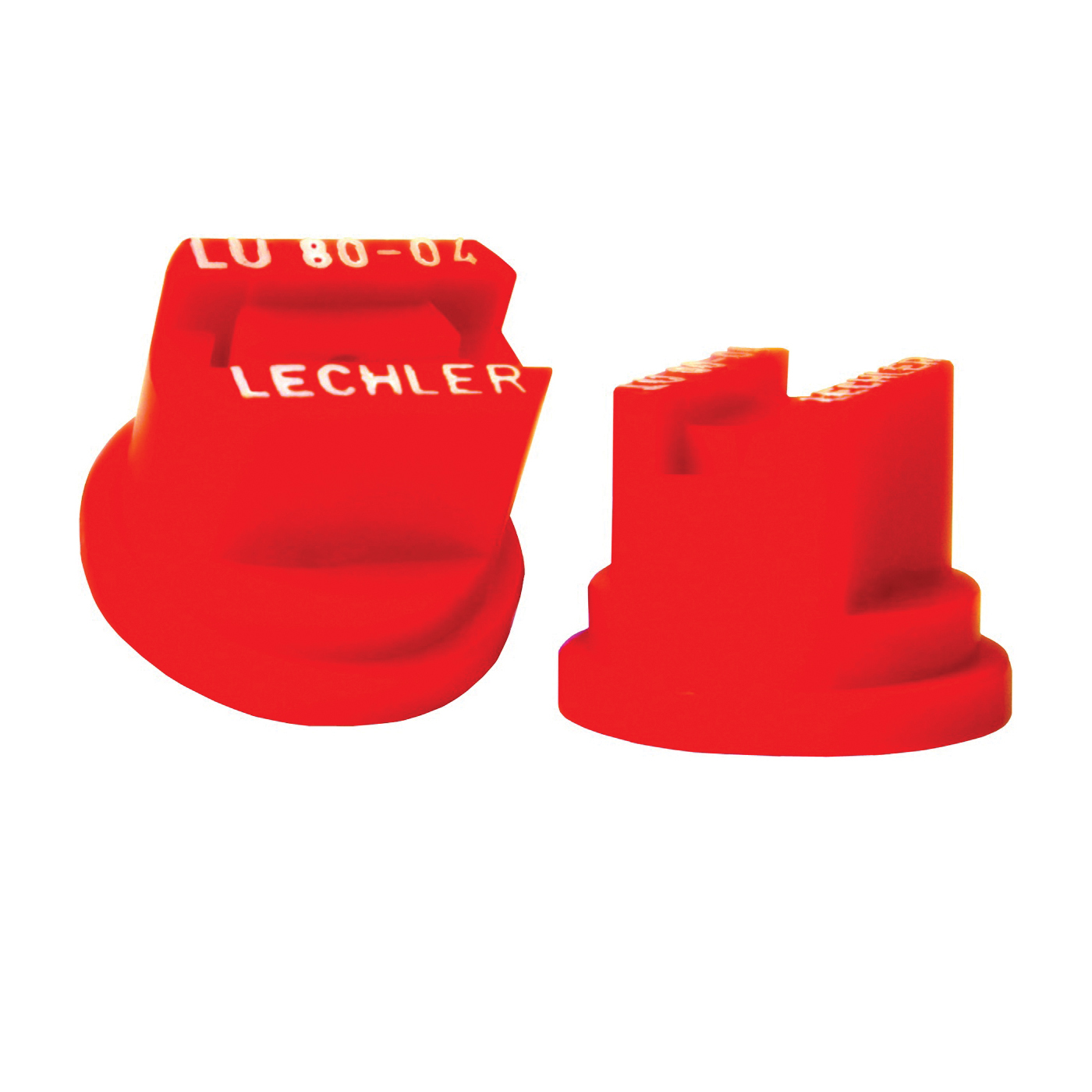 LU 80-04 6PK Spray Nozzle, Multi-Range Universal Flat, Polyoxymethylene, Red, For: Y8253048 Series 8 mm Cap