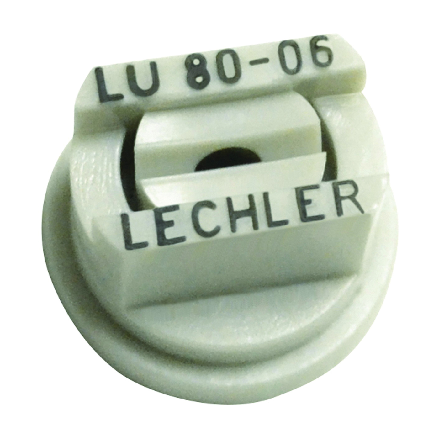 LU 80-06 6PK Spray Nozzle, Multi-Range Universal Flat, Polyoxymethylene, White