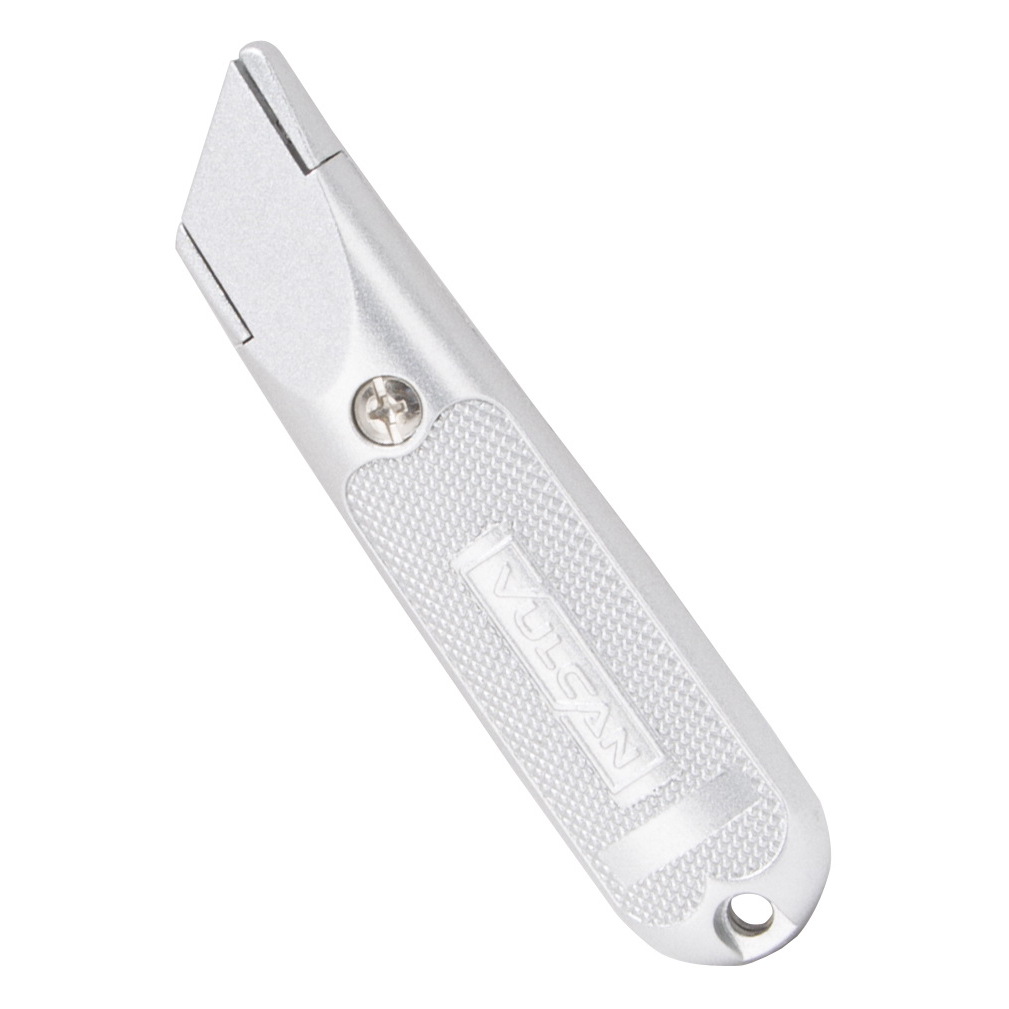 38061 Utility Knife, 2-7/8 in L Blade, 1-1/4 in W Blade, Aluminum Handle, Silver Handle