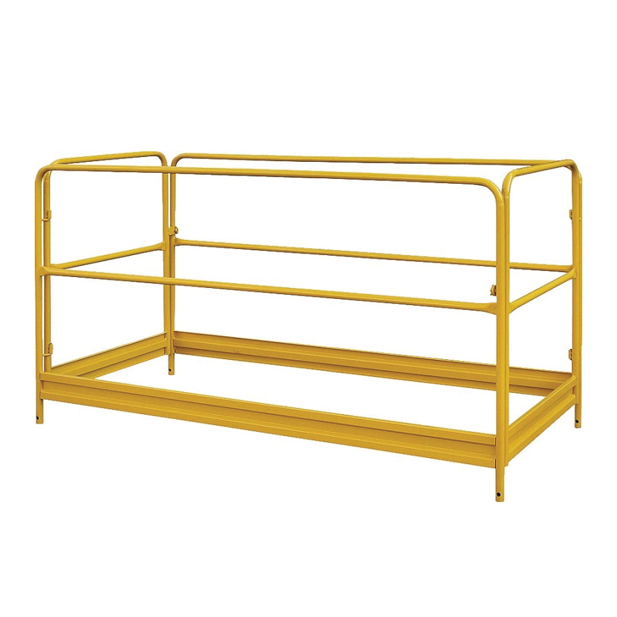 YH-GR001B Guard Rail, Foldable, Steel, Yellow, Powder Coated, For: 8795478 Model Scaffold