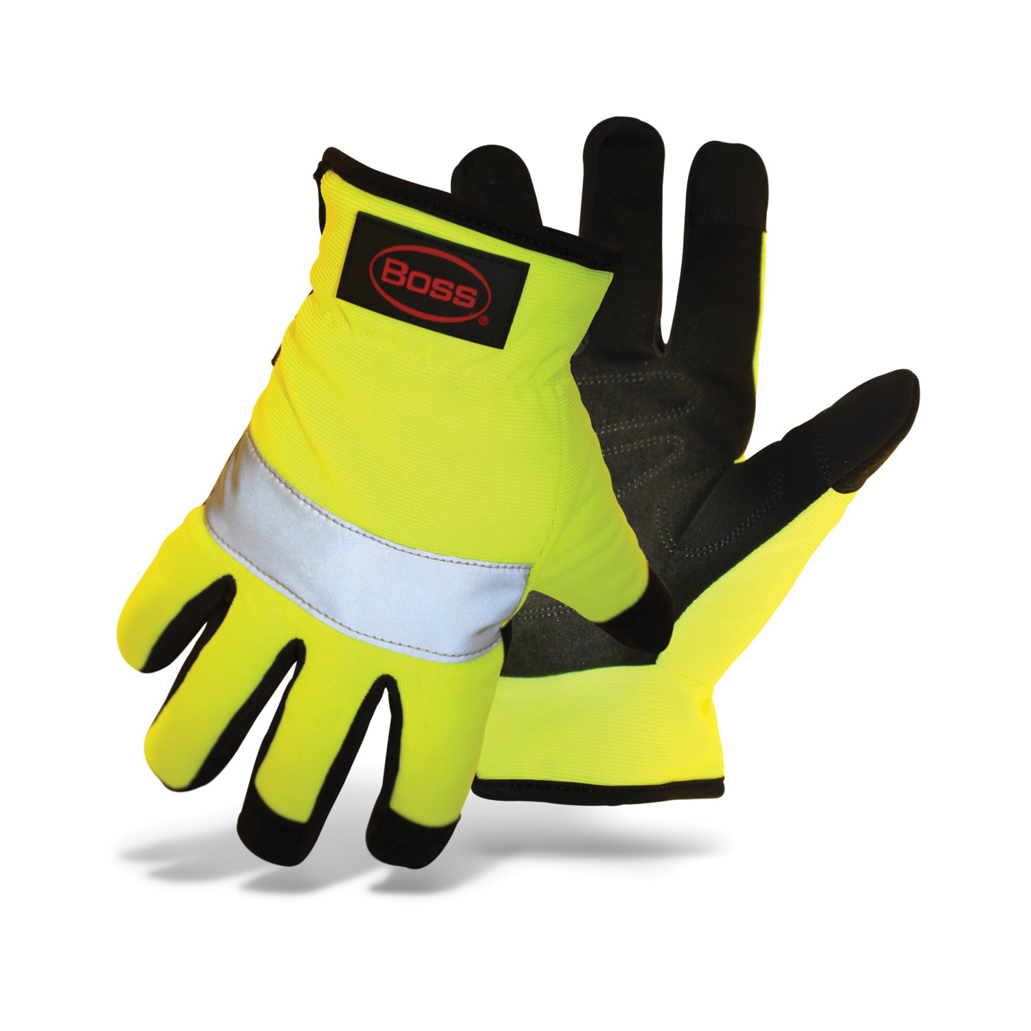 991L Mechanic Gloves, L, Open Cuff, Synthetic Leather