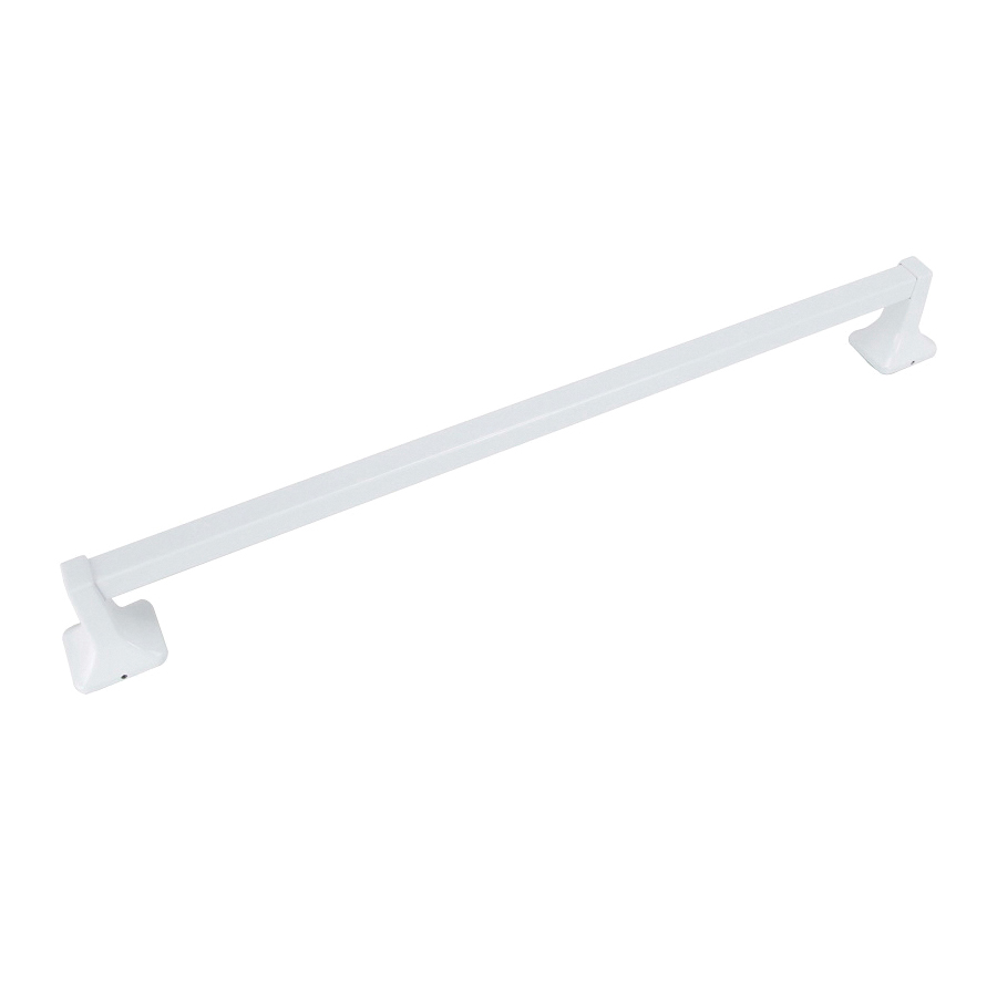 Towel Bar, White, Surface Mounting, 24 in