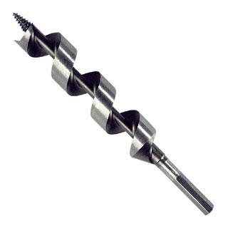 49918 Power Drill Auger Bit, 1-1/8 in Dia, 7-1/2 in OAL, Solid Center Flute, 1-Flute, 7/16 in Dia Shank