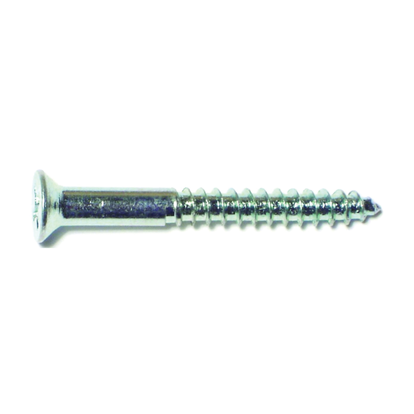 Midwest Fastener 21106 Series Screw, 5/PK, #8 Thread, 1-1/2 in L, Flat Head, Phillips Drive, Zinc, 5/PK - 1