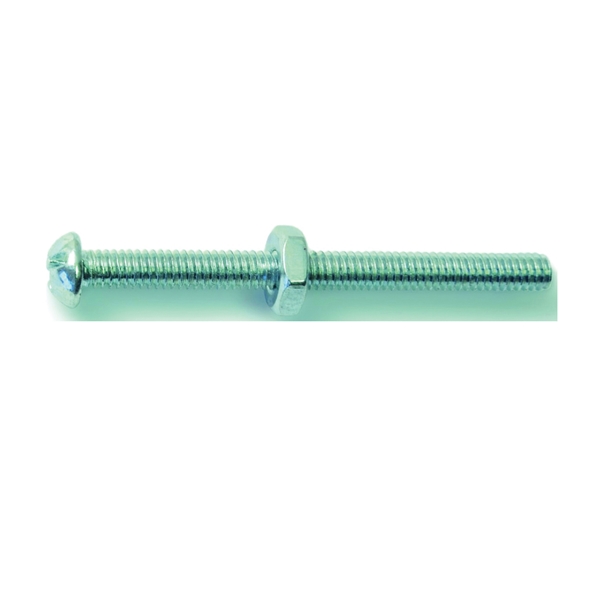 23982 Machine Screw, #8-32 Thread, Round Head, Combo Drive, Zinc