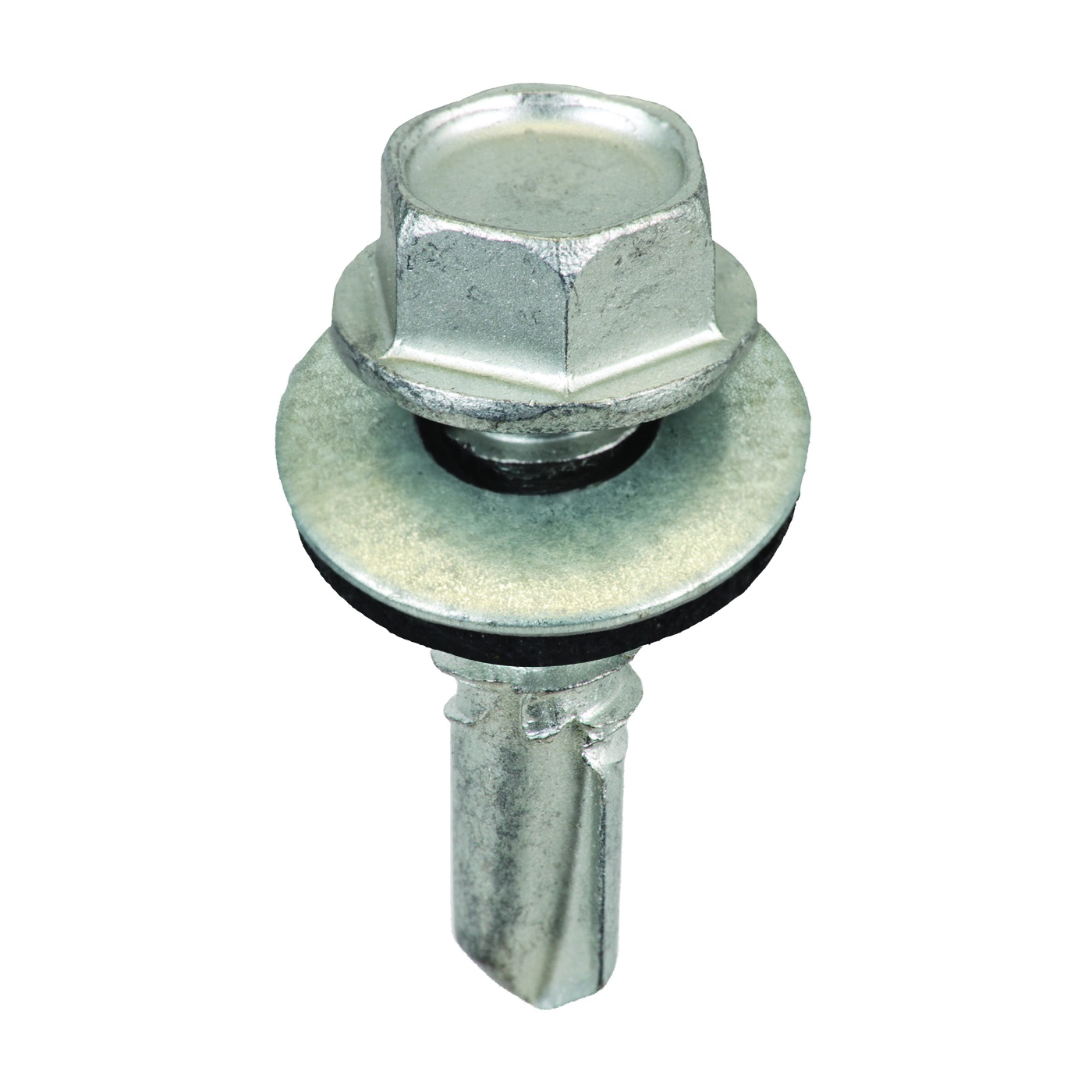 SW-L1478G250 Lap Screw, #14 Thread, Hex Drive, Self-Tapping Point, Galvanized Steel, 250 BAG