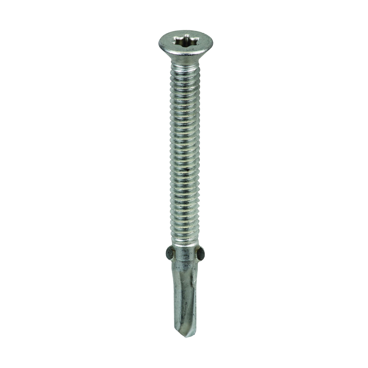 S-WM14234G250 Screw, #14 Thread, Star Drive, Self-Tapping, Winged Point, Galvanized Steel, 250/BAG