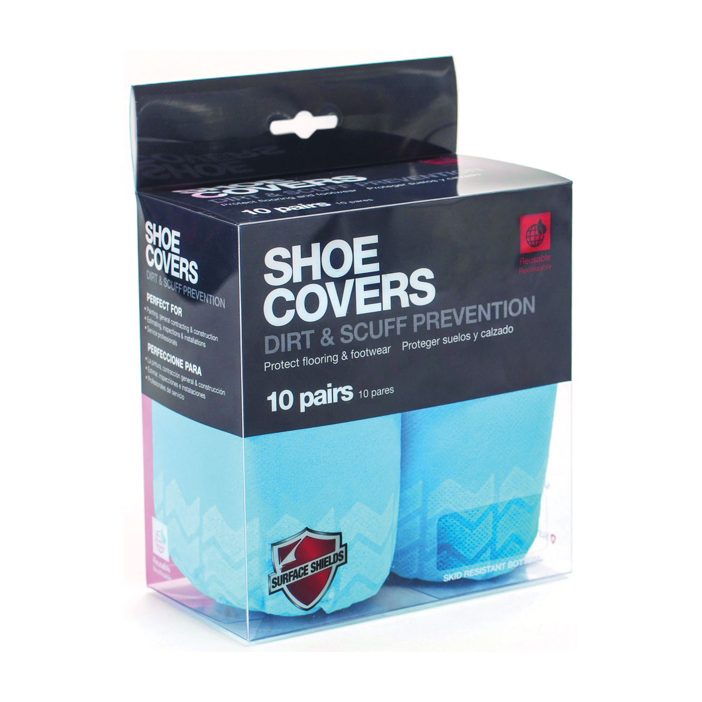 SC3001PB Protection Shoe Cover, Universal, Cloth, Blue, Elastic Closure
