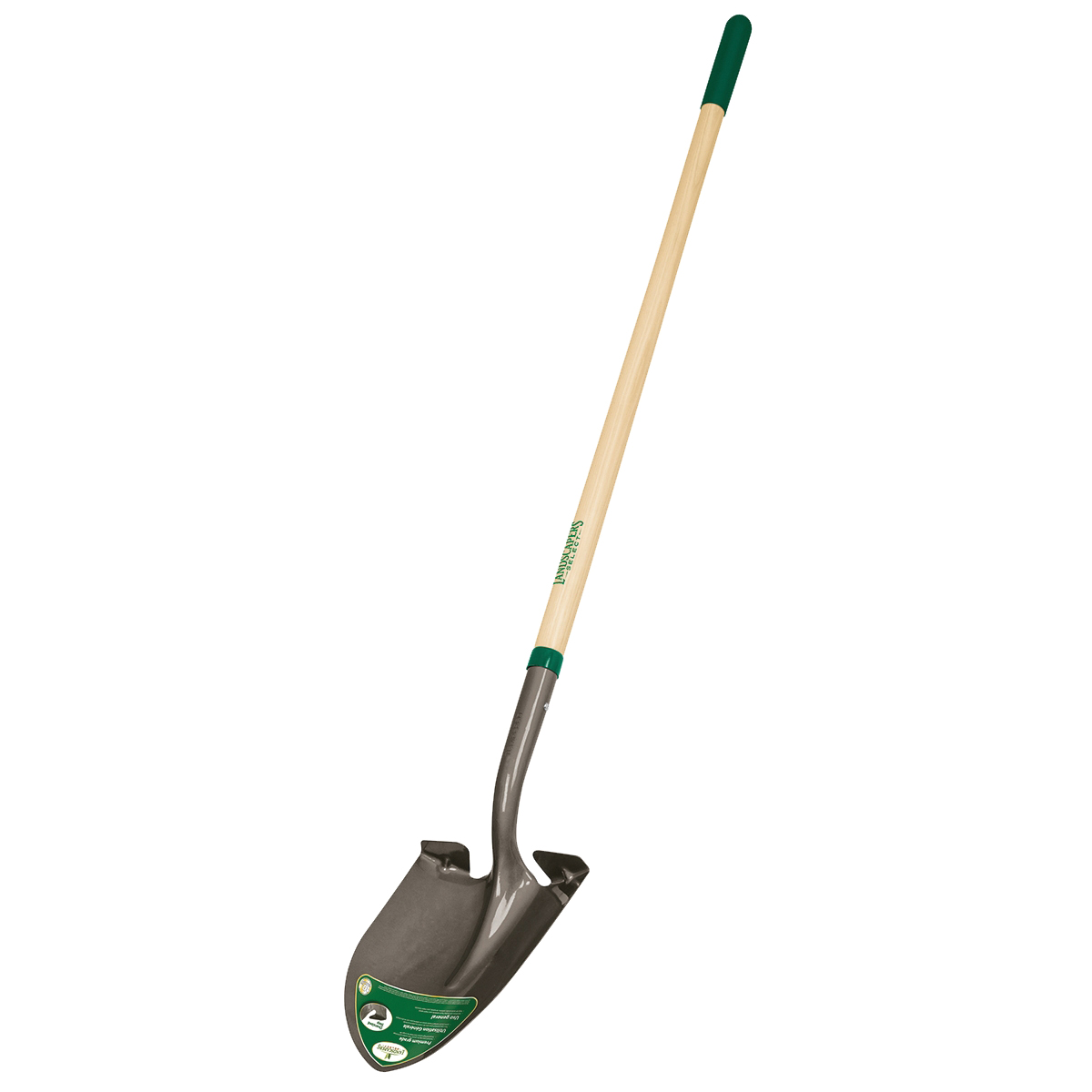34602 Shovel, 16 ga Gauge, Wood Handle, Cushion Grip Handle, 48 in L Handle