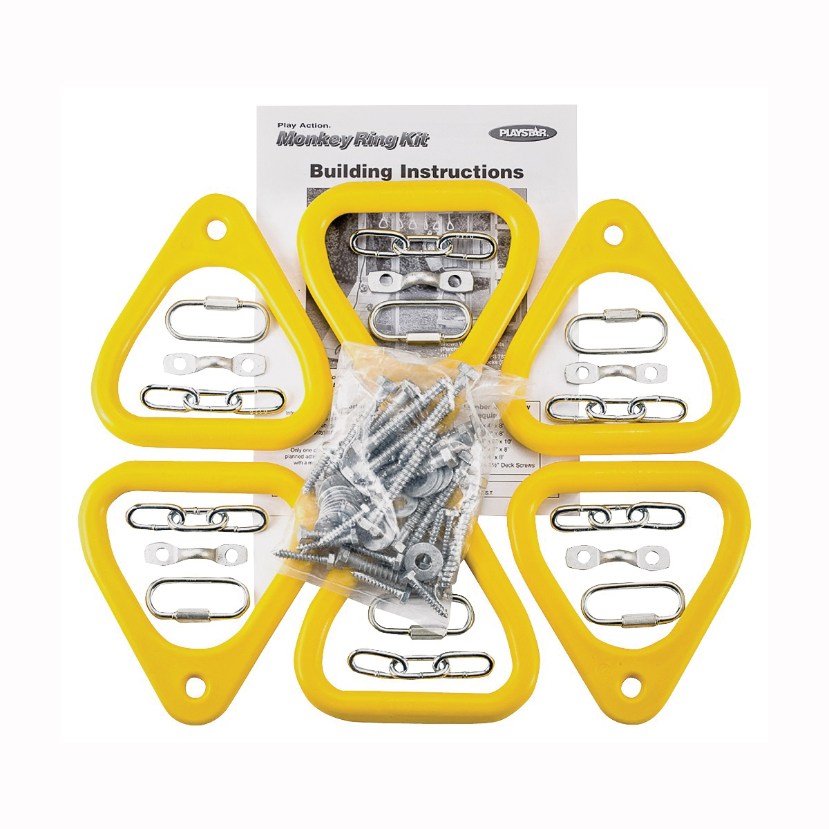 PS 7744 Monkey Ring Kit, Polyethylene, Yellow