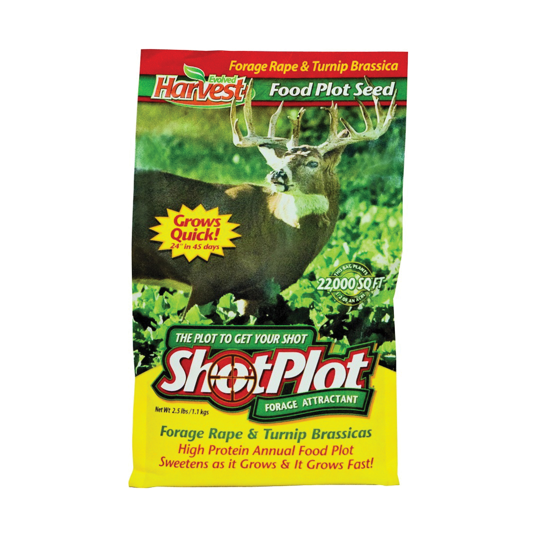 ShotPlot Series 70252 Food Plot Seed, 2.5 lb Bag