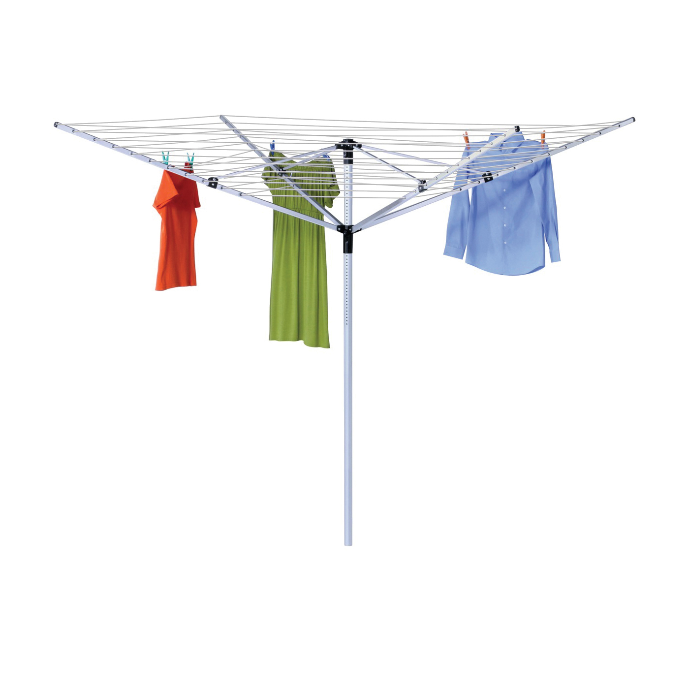DRY-05262 Umbrella Clothes Dryer, 57 in L, Steel, White