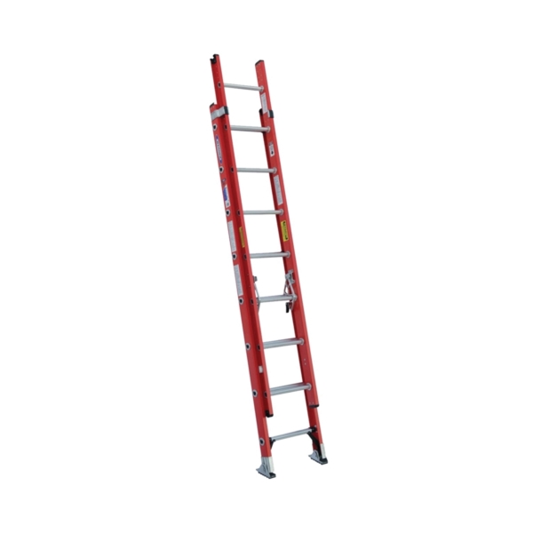 WERNER D6216-2  16 ft. Extension Ladder, 15 ft. Reach, 300 lb, Fiberglass