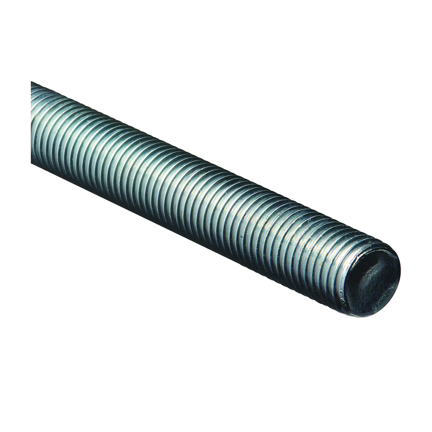179663 Threaded Rod, 1-8 Thread, 72 in L, A Grade, Steel, Zinc, UNC Thread