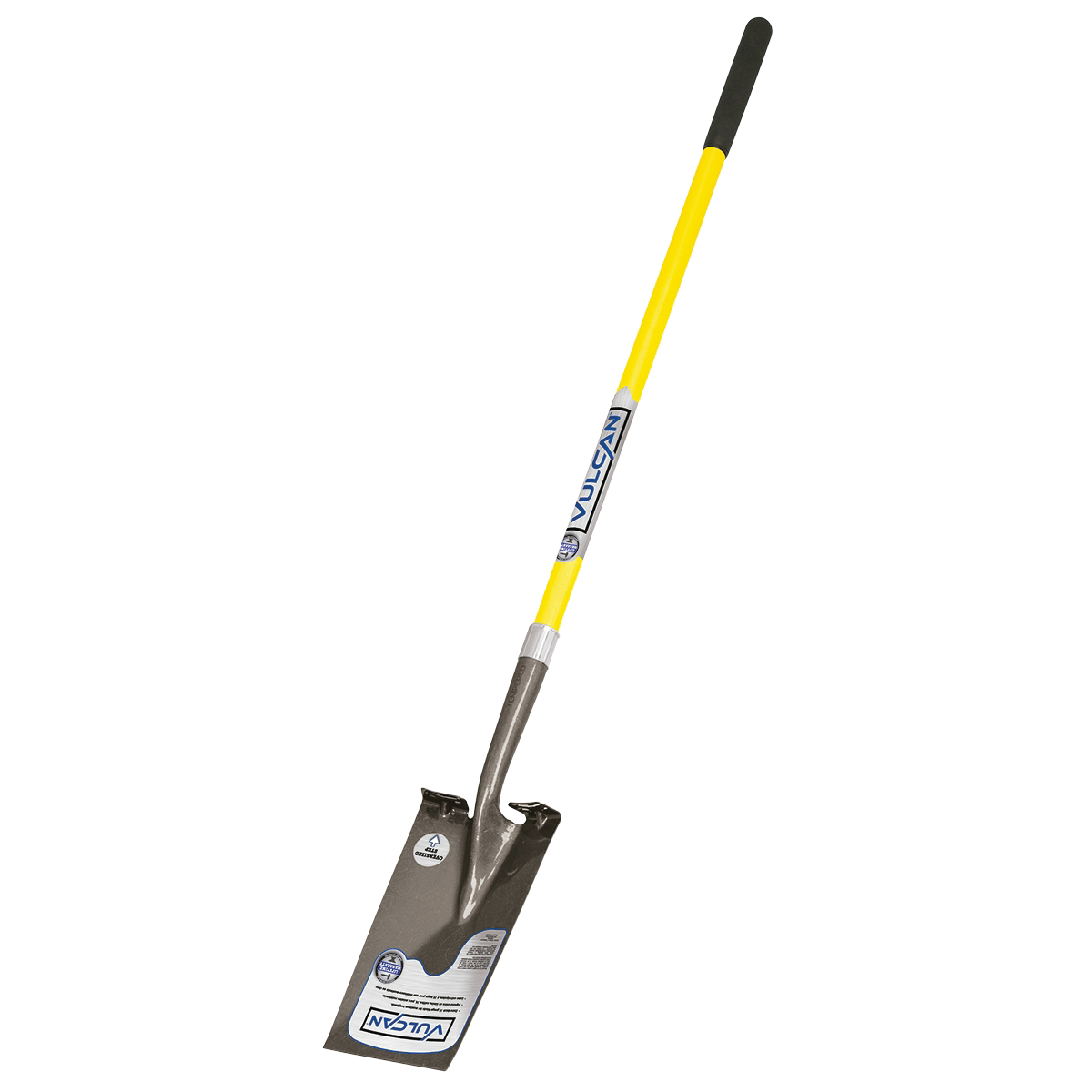34539 Garden Spade Shovel, Fiberglass Handle, Long Handle, 48 in L Handle