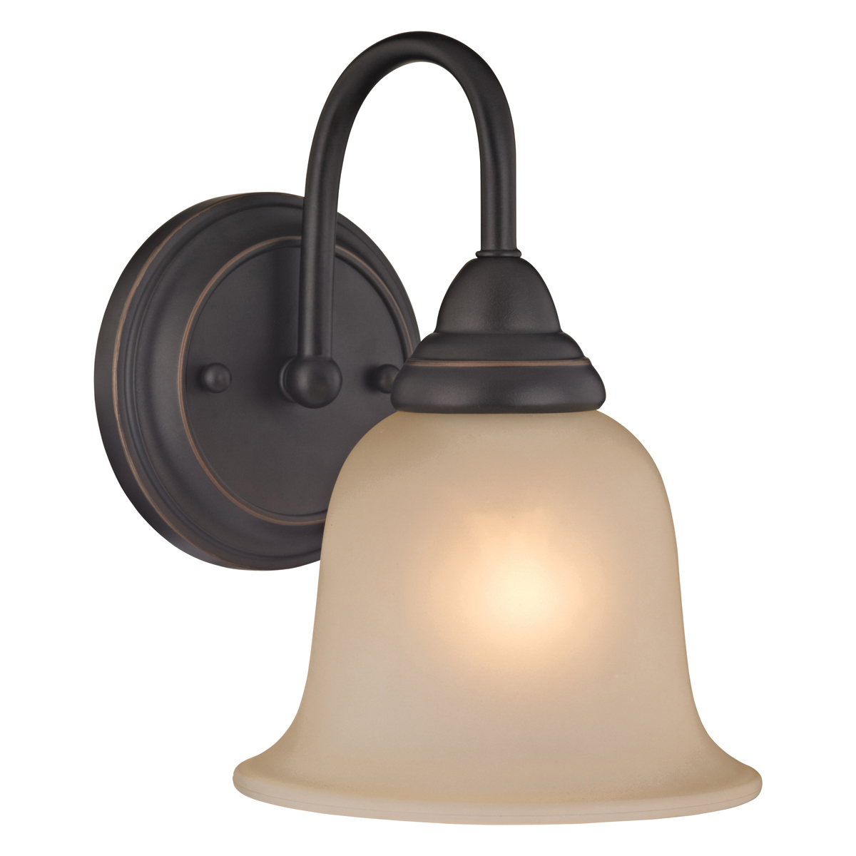 LYB130928-1VL-VB Wall Sconce, 60 W, 1-Lamp, A19 or CFL Lamp, Steel Fixture, Venetian Bronze Fixture