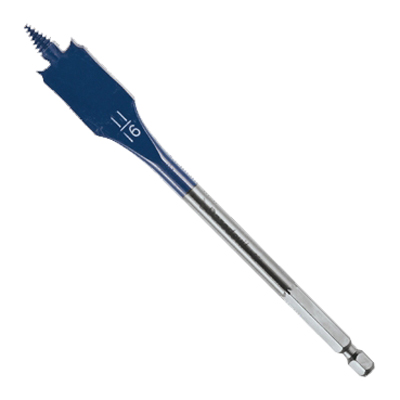 Daredevil DSB1008 Spade Drill Bit, 11/16 in Dia, 6 in OAL, 1/4 in Dia Shank, Hex Shank