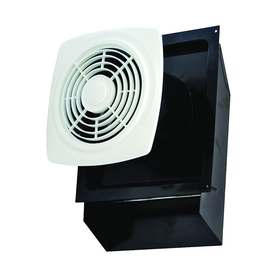 Through the Wall EWF-180 Exhaust Fan, 4-5/8 to 9-1/2 in L, 11-11/16 in W, 0.8 A, 120 V, 1-Speed, Steel