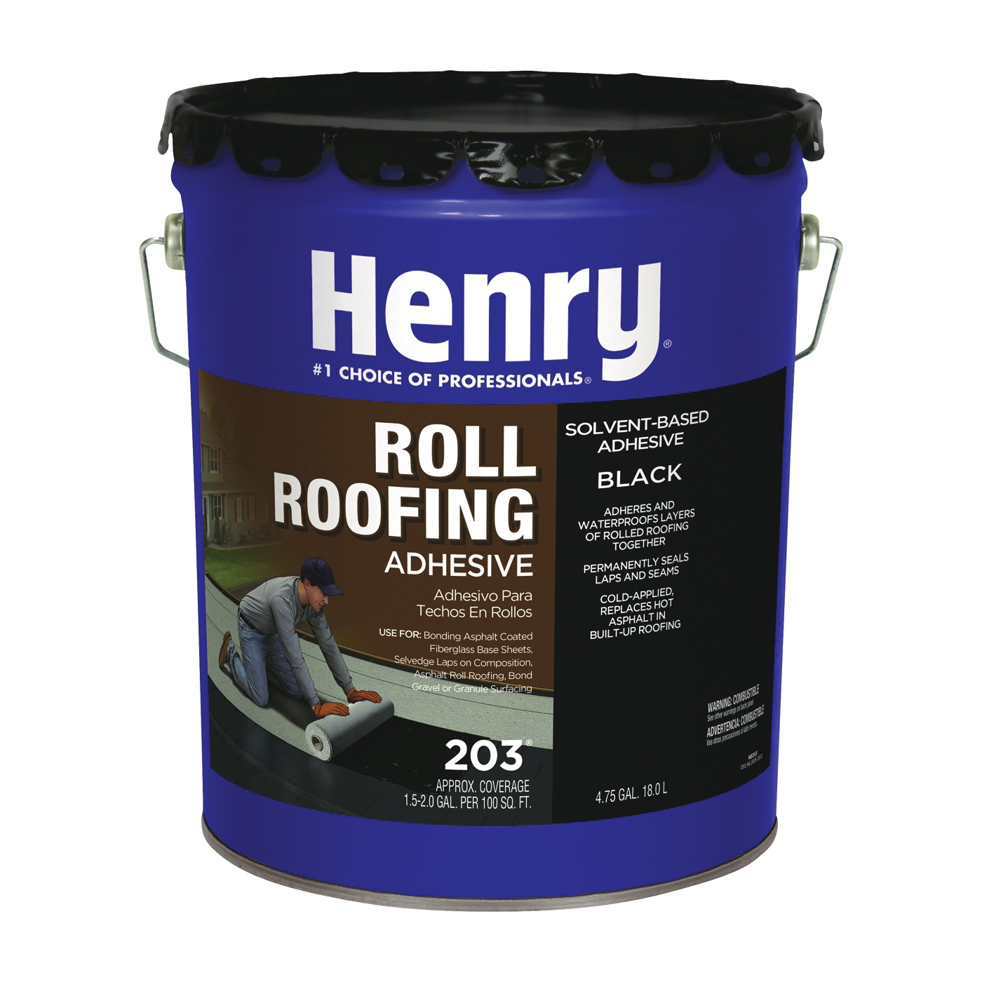 HE203071 Roof and Lap Adhesive, Liquid, 5 gal