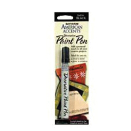 215123 Decorative Paint Pen, Chisel Tip, Black