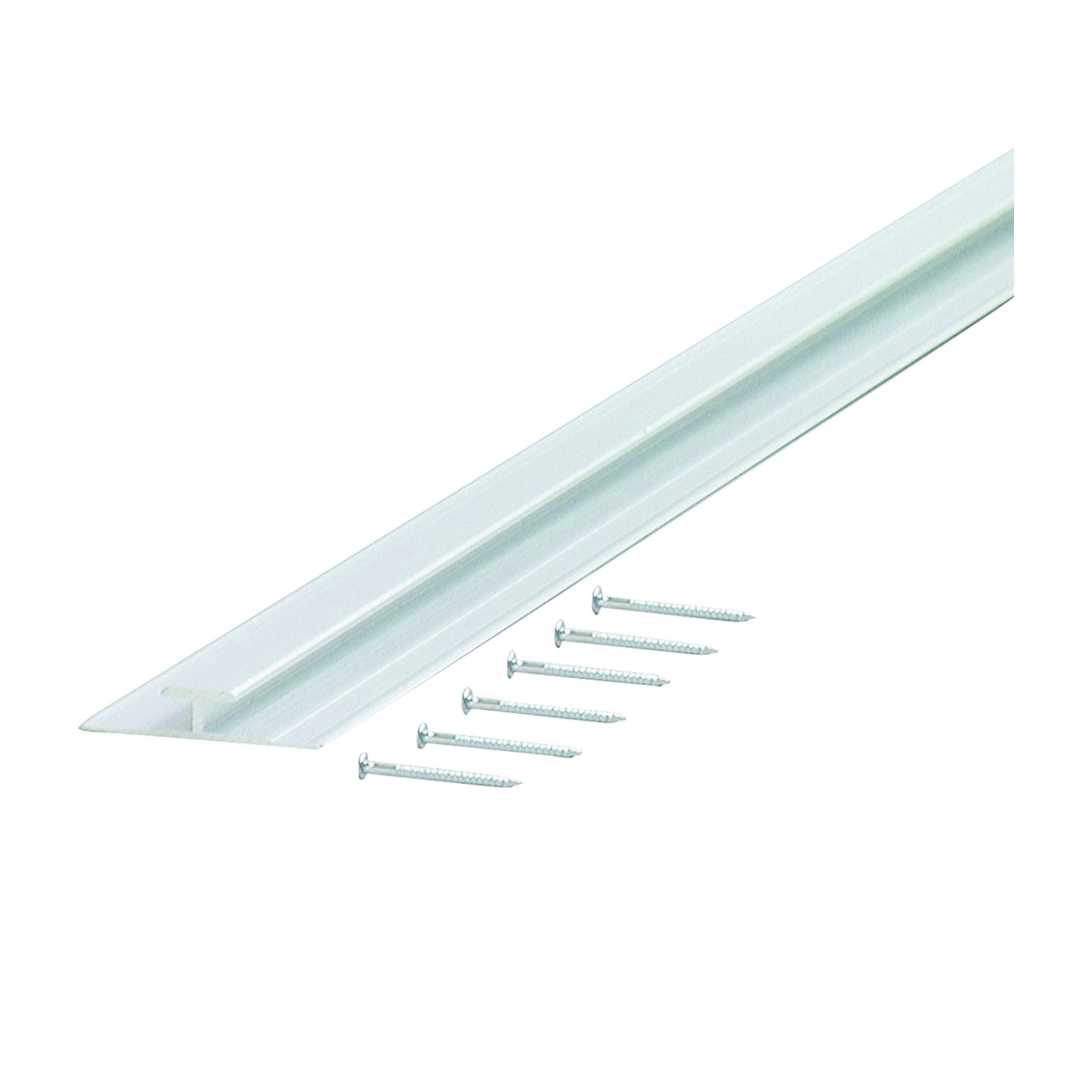 67165 Moulding Divider, 1-3/8 in W, Aluminum, Silver