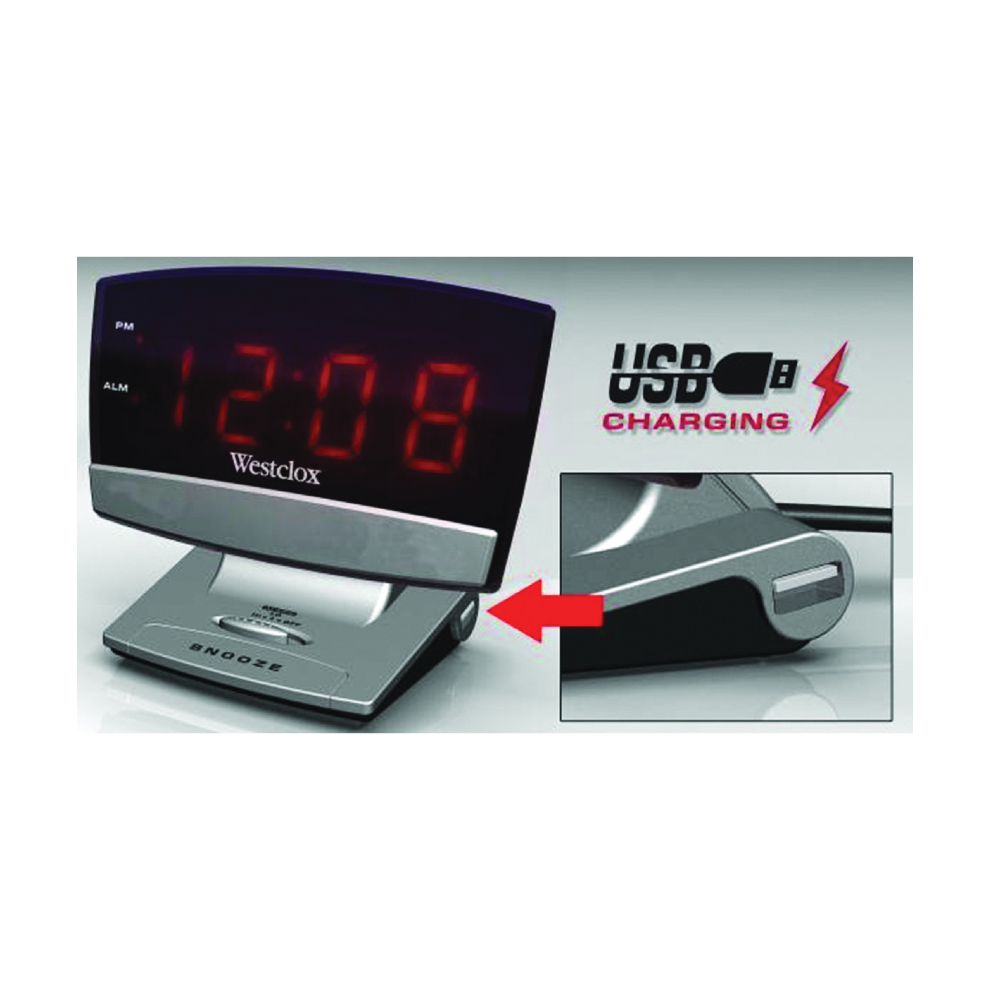 71014X Alarm Clock, LED Display