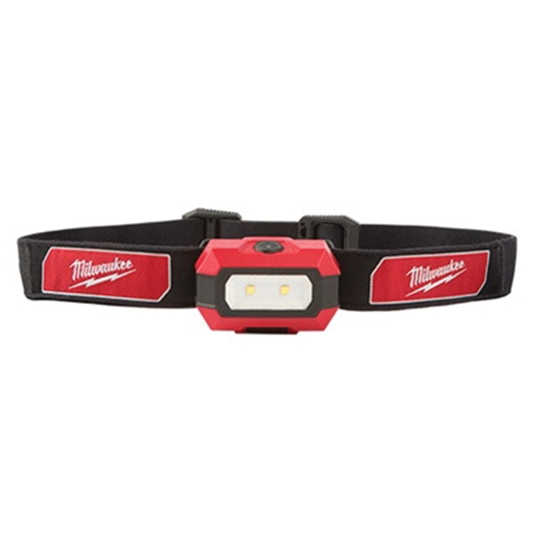 Milwaukee 2106 Headlamp, AAA Battery, Alkaline Battery, LED Lamp, 300 Lumens, 31 hr Run Time, Red - 1