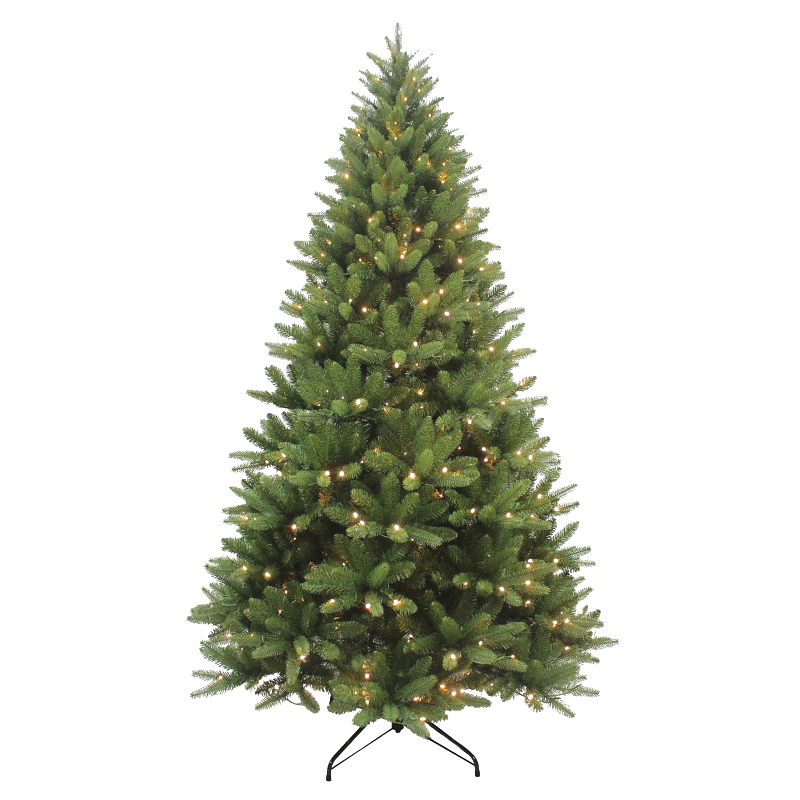 333-4462-T75LW5 Artificial Tree, 7.5 ft, Fir, Grand Fir Family, Direct Plug In, LED, Warm White