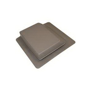 6065WW Roof Vent, 17-1/4 in OAW, 61 sq-in Net Free Ventilating Area, Polypropylene, Weathered Wood
