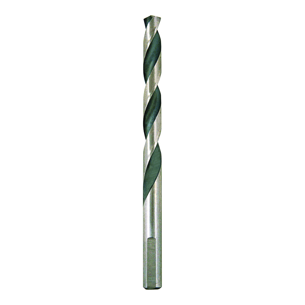 289241OR Jobber Drill Bit, 7/16 in Dia, 5-5/8 in OAL, 3-Flat, Reduced Shank