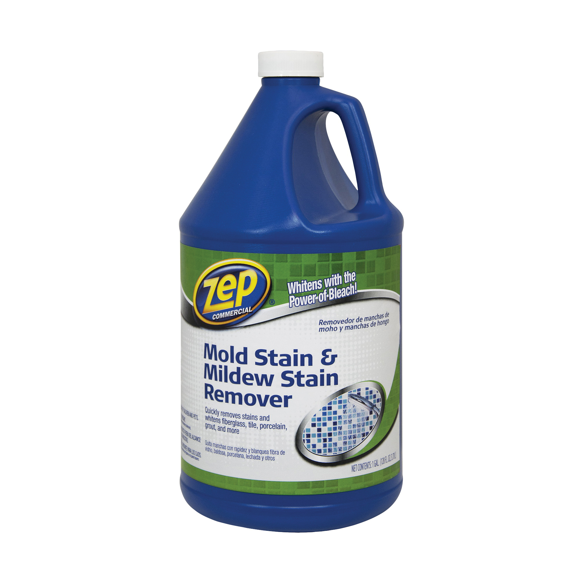 ZUMILDEW128 Stain Remover, 1 gal, Liquid, Slight Chlorine, Clear
